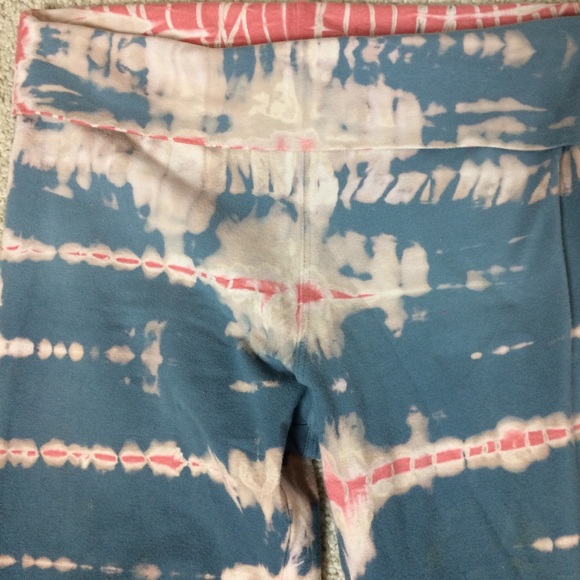 Hard Tail Forever Fold Over Tie Dye Boot Leg Pants - Picture 4 of 5